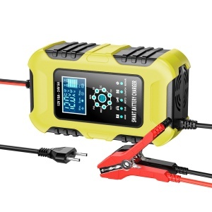 redresor auto FOX SUR cu afisaj aprins si cabluri intinse