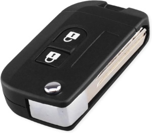 Resigilat Carcasa Cheie Auto Tip Briceag pentru Nissan, Compatibila cu Qashqai, Micra, Navara, Almera, Primera, Note, Juke, X-Trail, Pathfinder - fara lama