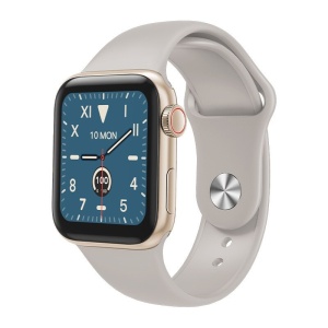 Resigilat Ceas Smartwatch Techstar® W58Pro Auriu, 1.3 inch IPS, Monitorizare Temperatura, Puls, Tensiune, Sedentarism, Bluetooth, IP65 - Img 1