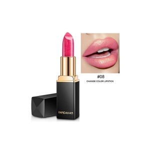 Ruj hidratant rezistent la transfer cu efect sclipitor nuanta 08 rose gold - Img 2