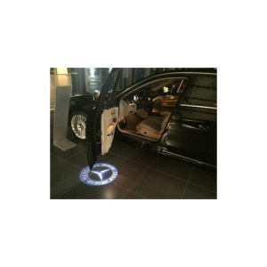 Accesoriu auto luminescent Mercedes - Set complet 2 bucăți, calitate superioară