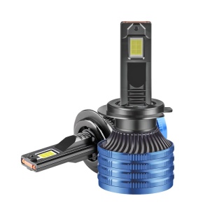 Set 2 LED-uri Auto Techstar® P41, H7, 100w, 16000 Lumeni, 6500K, AUTO, 12-24 Volti, CSP, Canbus, Miez Cupru, Radiator Aluminiu - Img 2