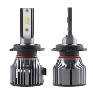 Set 2 LED-Uri Auto Techstar® PN-V7, H7, 52W, 9000 Lumeni, 6500K, 9-24V, Unghi Fascicul 360°, CSP 1860, Canbus, Radiator Aluminiu, Racire Cooling Tech, Argintiu - Img 10