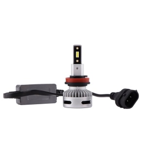 Set 2 LED-uri Auto Techstar® X7, H11/H9/H8, 60w, 6000 Lumeni, 6500K, AUTO, 12-24 Volti, CSP, Canbus, Miez Cupru, Radiator Aluminiu - Img 5