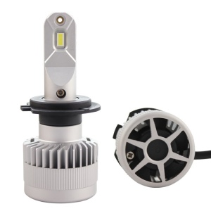 Set 2 LED-uri Auto Techstar® X9, H7, 60w, 8000 Lumeni, 6500K, AUTO, 12-24 Volti, CSP, Canbus, Miez Cupru, Radiator Aluminiu - Img 4