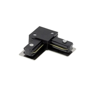 conector negru forma L pentru sina monofazata Techstar RailRacks