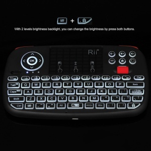 Tastatura Techstar® Rii i4, Dual Mode, Wireless, Bluetooth 3.0, Scroll, TouchPad, Controller, Iluminata - Img 7