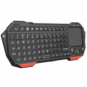 Tastatura Wireless Techstar®, Bluetooth, Scroll, TouchPad, Controller, Mouse, Iluminata - Img 1