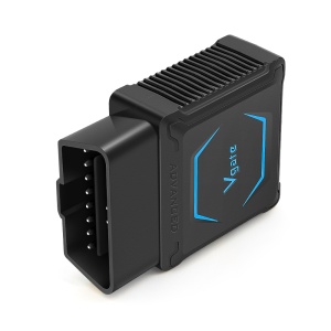 Adaptor vLinker FS – vedere laterală cu pini OBD-II