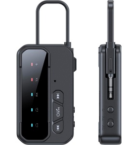 Adaptor Bluetooth 5.4 TX RX cu indicatori LED si comenzi integrate