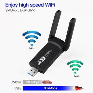 Prezentare conexiune si performanta adaptor WiFi AC1300 Techstar