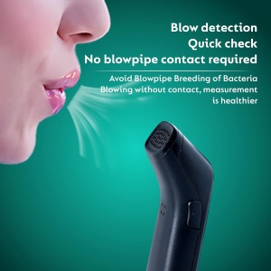 Alcooltest digital fara contact utilizat prin suflare catre senzor