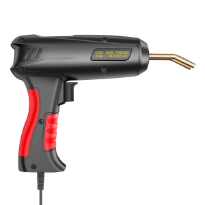Plastic welder Techstar 200W vedere laterala cu varf metalic si buton pornire