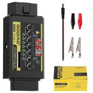 Break Out Box OBD2 GODIAG GT105 II, Adaptor IMMO si ECU, Test CR2032, Alarma Tensiune Scazuta, Programare si Diagnoza Auto, Afisaj Tensiune, Test Baterie, VPW/CAN/K-Line