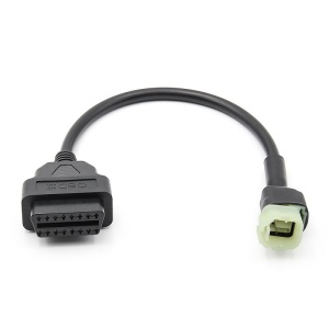 cablu adaptor Techstar OBD2 4 pini la 6 pini Honda negru