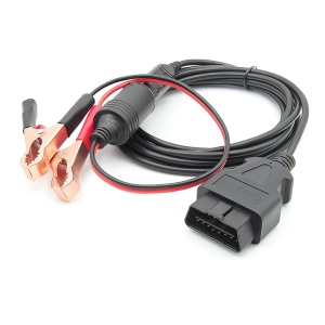 Cablu JFIND JC02 negru cu clesti rosii si negri pentru conectare rapida