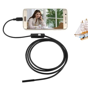 Camera Endoscop Techstar® EN20, Flexibila, IP67, Iluminare LED, MicroUSB, USB, Magnet, Carlig, Oglinda, 1m - Img 2