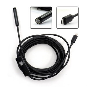 Camera Endoscop Techstar® EN20, Flexibila, IP67, Iluminare LED, MicroUSB, USB, Magnet, Carlig, Oglinda, 1m - Img 12