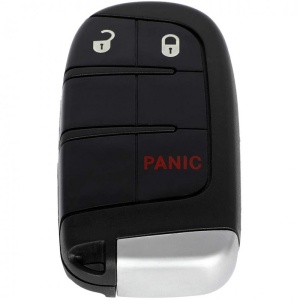 Carcasa cheie auto Techstar Chrysler Dodge Jeep Fiat 3 butoane vedere frontala cu lama rabatata