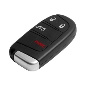 Carcasa cheie auto Techstar Chrysler Dodge Jeep Fiat 4 butoane vedere oblica cu finisaj lucios