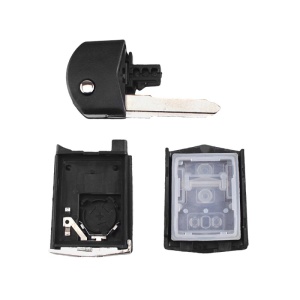 Carcasa cheie auto Techstar compatibila Mazda 2 3 5 6 RX-8 MX-5, 3 butoane, set complet cu lama si cip