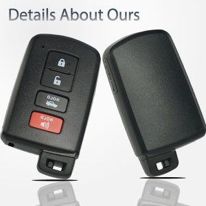 cheie auto toyota 4 butoane techstar cu protectie dubla si slot baterie