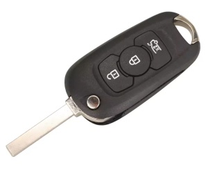 Carcasa cheie auto Techstar tip flip 3 butoane cu lama SX9 pentru Opel Astra K 2015-2019 vedere frontala apropiata