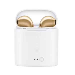 Casti Audio Wireless Techstar® i7S, Bluetooth, Gold, Tip in-ear, pentru IOS si Android - Img 2
