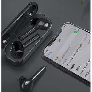 Casti Techstar® TWS TW08, Wireless si Bluetooth V5.0, Waterproof, Negru, HiFi, Anynet - Img 5