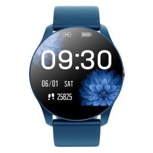Ceas Smartwatch Techstar® R33, 1.08 inch IPS LCD , Bluetooth 4.0 + EDR, Monitorizare Somn, Puls, Respiratie, Tensiune, Notificari, Albastru - Img 1
