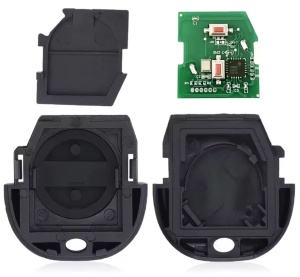 Cheie auto completa cu telecomanda Techstar compatibila cu Nissan Almera Almera Tino Micra Navara Primera Serena Terrano Vanette X-Trail 2 butoane 433MHz P N 28268-8H700 lama A33