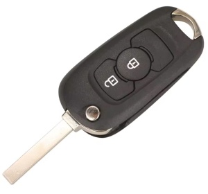 Cheie auto completa cu telecomanda Techstar compatibila cu Opel Astra K, Vauxhall Astra K, Buick Verano, Excelle GT, 2 butoane, 433 MHz, ID46, PCF7941E, lama inclusa, lama rabatata