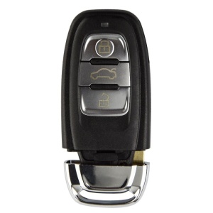 Carcasa cheie Audi A4L/Q5, spate, finisaj argintiu si negru