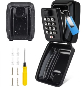 Cutie securizata Techstar pentru chei, cu cifru mecanic si kit de montare pe perete