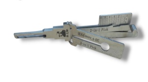 Detaliu lama decodor Lishi HU64 10-cut pentru chei Mercedes-Benz
