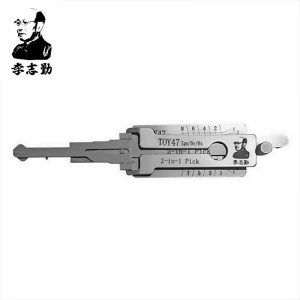 Decodor auto Lishi TOY47 v3 detaliu corp si mecanism, pick decoder pentru contact, usa si portbagaj Toyota