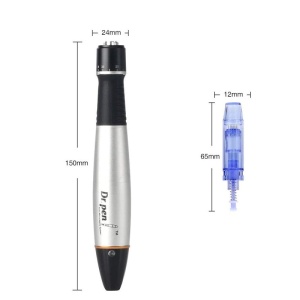DermaPen Techstar® Dr Pen A1, 2 Capete de Rezerva, Ace Otel Inoxidabil, Regenerare Piele, Lifting, Viteza Reglabila - Img 5