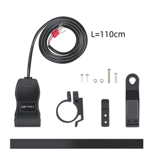 Continut pachet incarcator USB pentru motocicleta Techstar A83PD