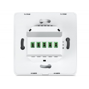 partea din spate intrerupator smart wireless 2 faze alb