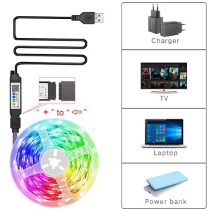 banda led rgb techstar potrivita pentru masina si casa
