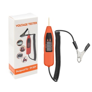 pachet complet lampa testare auto Techstar portocaliu cu instructiuni