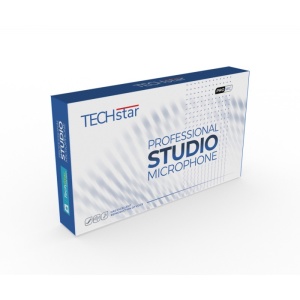 Microfon Profesional de Studio, Techstar® BM800 Condenser, Stand Inclus pentru Inregistrare Vocala, Streaming, Gaming, Podcast, Vlog, Gold - Img 15