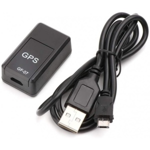Mini GPS Tracker Techstar® GF-07, Localizare GPS, Microfon, SIM, Prindere Magnetica, Negru - Img 1