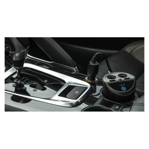 Modulator Fm Auto Tip Pahar A18S cu Display Led, Bluetooth 4.0, Car Kit MP3, cu Dual USB si Dual Charge - Img 2