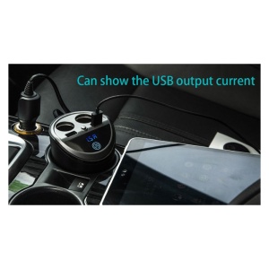 Modulator Fm Auto Tip Pahar A18S cu Display Led, Bluetooth 4.0, Car Kit MP3, cu Dual USB si Dual Charge - Img 8