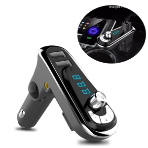 Modulator FM Techstar® T16, Wireless, Bluetooth 3.0, Microfon Integrat, FM Transmitator, Voltaj Baterie, USB, Slot MicroSD, AUX - Img 6