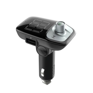 Modulator FM Techstar® T17B, Wireless, Bluetooth 4.2, Microfon Integrat, FM Transmitator, Voltaj Baterie, USB, Slot MicroSD, AUX - Img 4