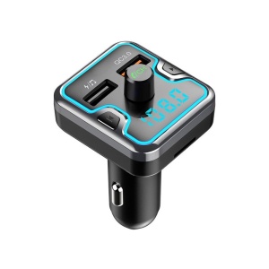 Modulator FM Techstar® T45Q, Wireless, Bluetooth 5.0, Microfon Integrat, Quick Charge 3.0, Slot MicroSD, Ambient Light - Img 1
