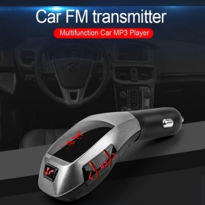 Modulator FM Techstar® X5, Wireless, Bluetooth 5.0,Microfon Integrat, FM Transmitator, Voltaj Baterie, USB, Slot MicroSD - Img 4