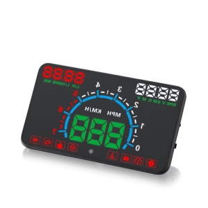 Proiector informatii de bord pe parbriz, Head Up Display Techstar® OBD II E350, display 5,8 inch, proiectie afisaj bord pe parbriz, temperatura apa, viteza, turatii, consum, baterie - Img 2